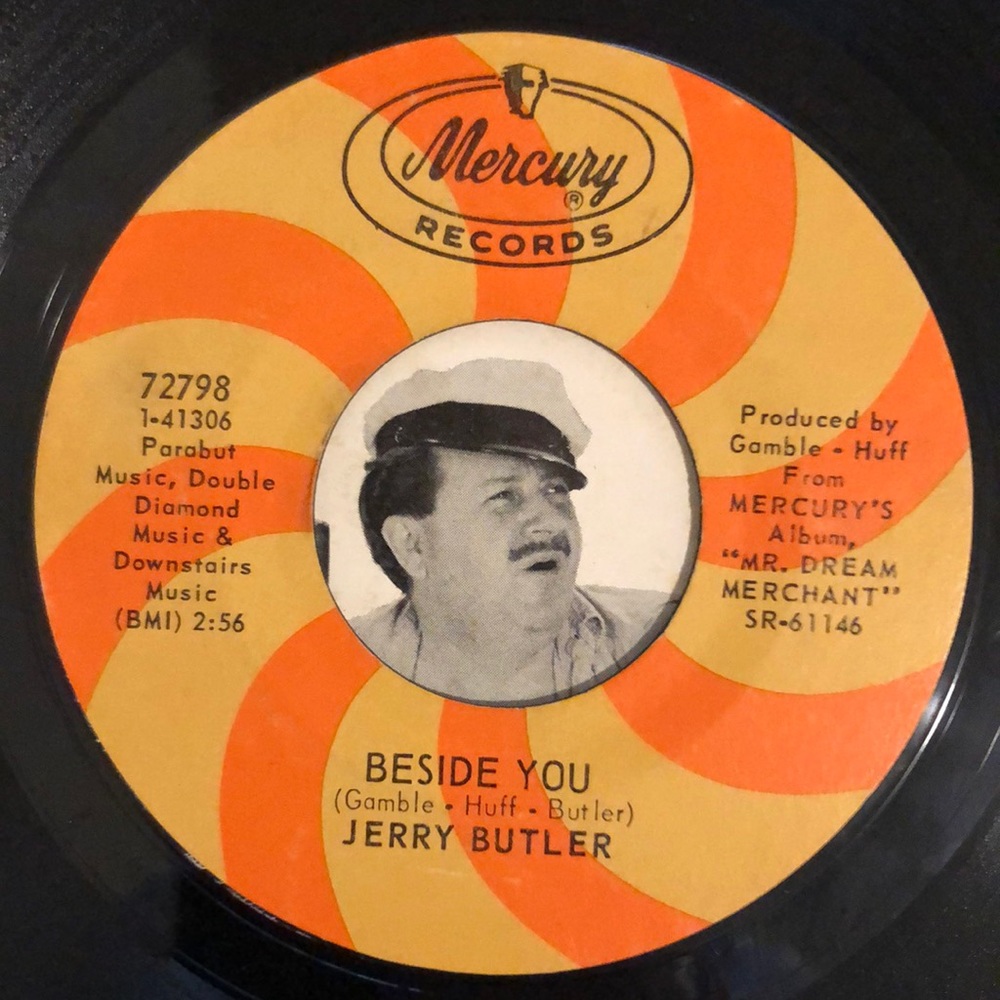 Jerry Butler Never Give You Up Vinyl 45 Record '68